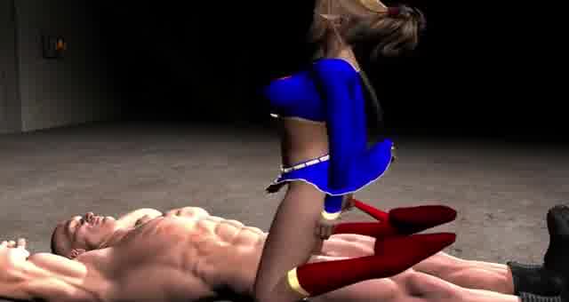 3D Hentai Supergirl - Hentai.video